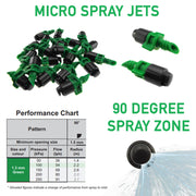 Antelco Winged Micro Spray Jet Assembled 90° Spray - Home & Garden > Lawn & Garden > Watering & Irrigation Garden watering
