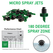 Antelco Winged Micro Spray Jet Assembled 180° Spray - Home & Garden > Lawn & Garden > Watering & Irrigation Garden watering