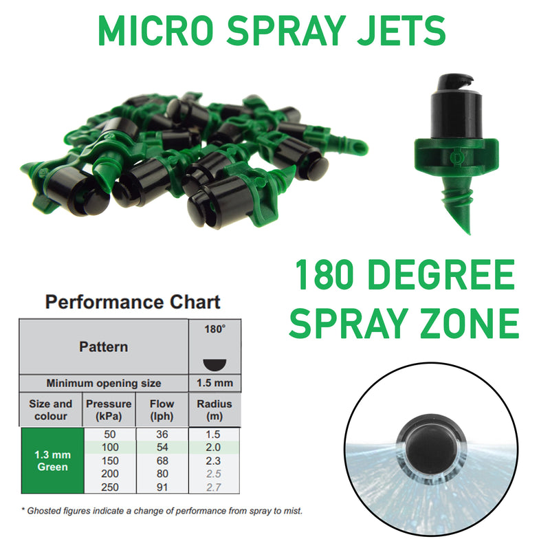 Antelco Winged Micro Spray Jet Assembled 180° Spray - Home & Garden > Lawn & Garden > Watering & Irrigation Garden watering