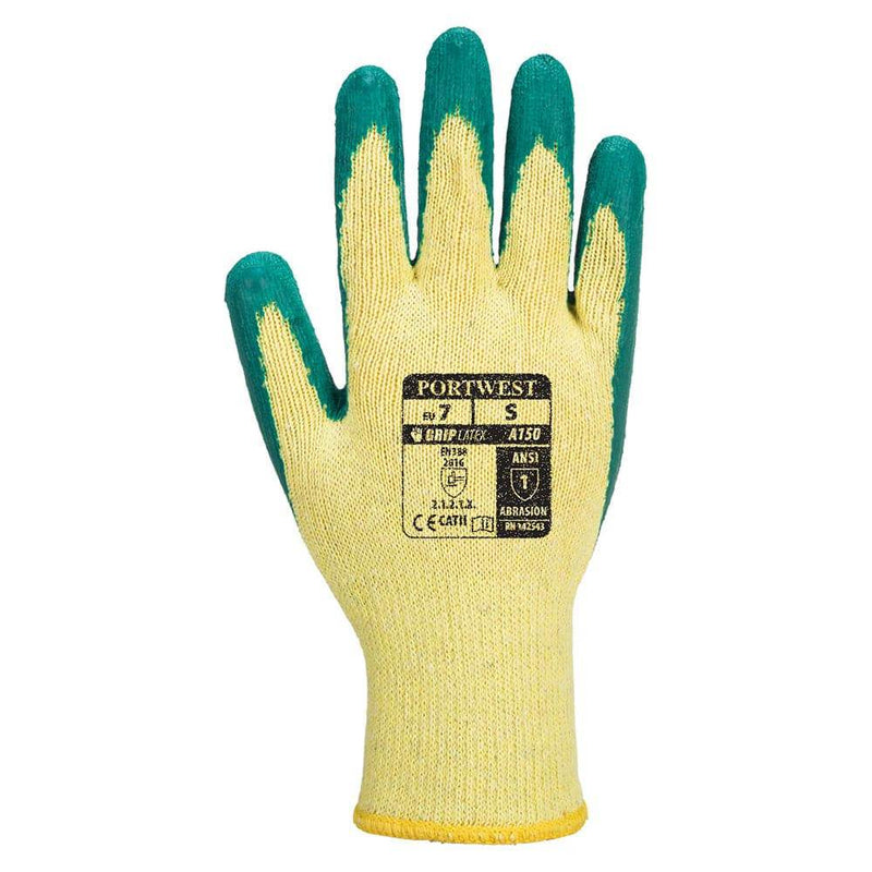 Portwest A150 Classic Grip Latex Glove - GRIP PERFORMANCE GLOVES