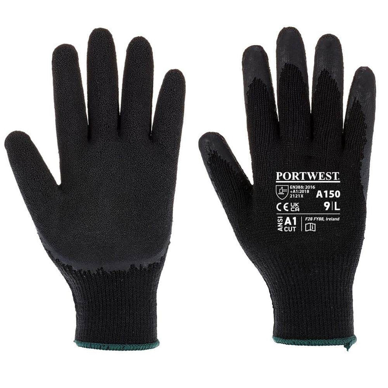 Portwest A150 Classic Grip Latex Glove - GRIP PERFORMANCE GLOVES
