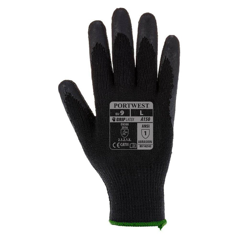 Portwest A150 Classic Grip Latex Glove - GRIP PERFORMANCE GLOVES