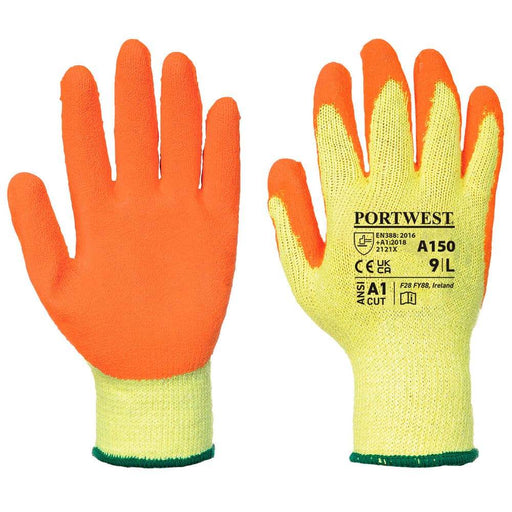 Portwest A150 Classic Grip Latex Glove - GRIP PERFORMANCE GLOVES