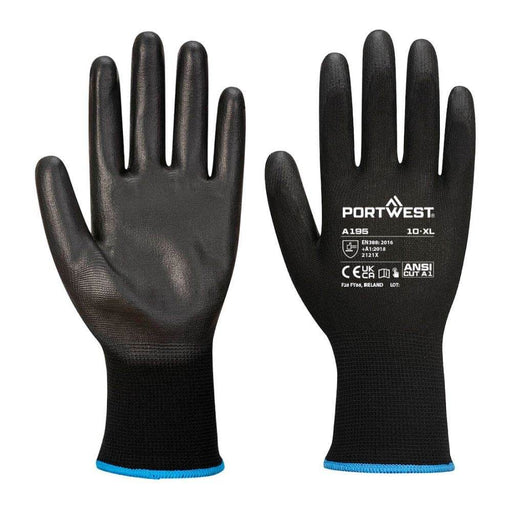 Portwest A195 Touchscreen PU Gloves - GENERAL HANDLING GLOVES