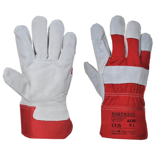 Portwest A220 Premium Chrome Rigger Gloves - LEATHER & RIGGER GLOVES