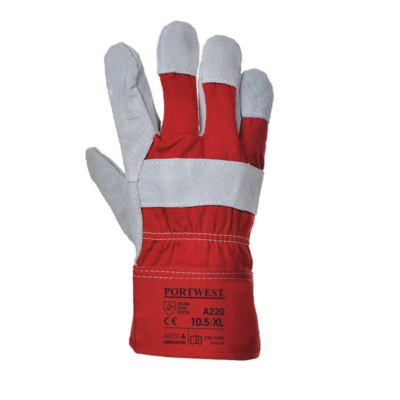 Portwest A220 Premium Chrome Rigger Gloves - LEATHER & RIGGER GLOVES