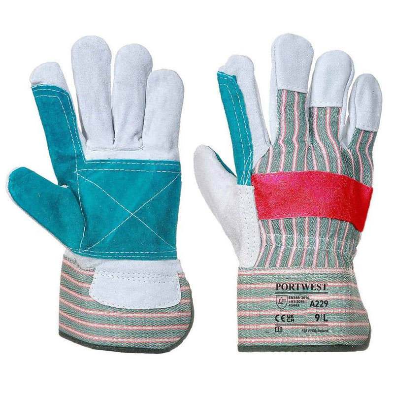 Portwest A229 Classic Double Palm Rigger Glove - LEATHER & RIGGER GLOVES