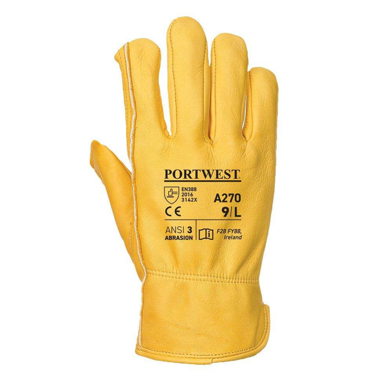 Portwest A270 Classic Leather Driver Glove - LEATHER & RIGGER GLOVES