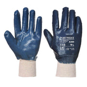 Portwest A300 Nitrile Knitwrist Gloves - LIQUID PROTECTION GLOVES