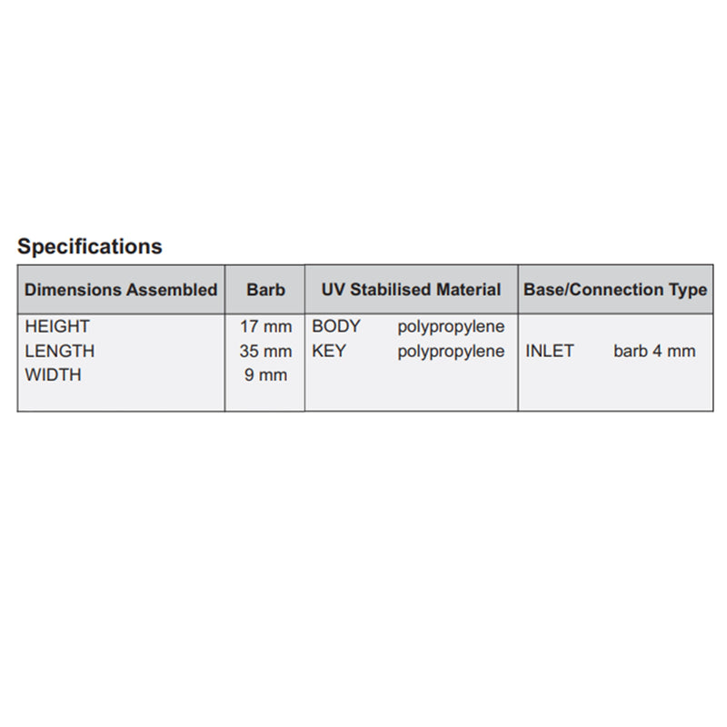 Antelco Midi Drip™ Dripper Emitters 4mm Barb - Home & Garden > Lawn & Garden > Watering & Irrigation Garden watering