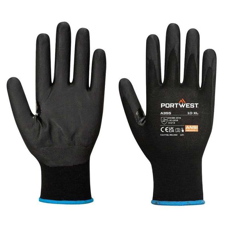 Portwest A355 NPR15 Nitrile Foam Touchscreen Glove (Pk12) - GENERAL HANDLING GLOVES