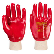 Portwest A400 PVC Knitwrist Gloves - LIQUID PROTECTION GLOVES
