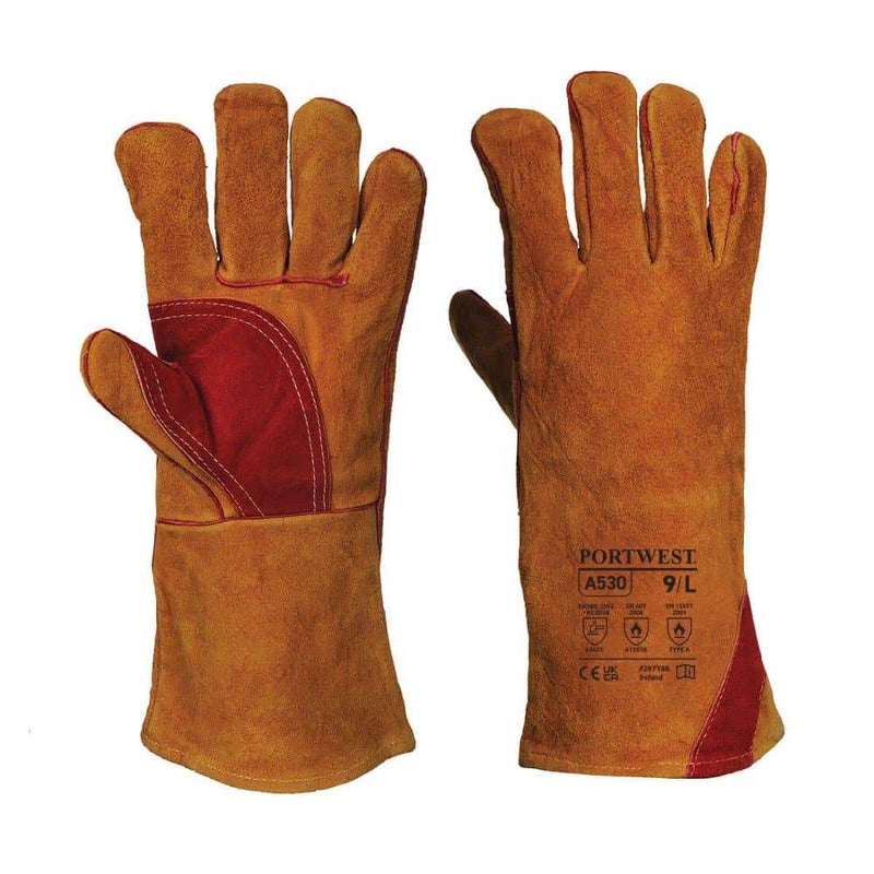 Portwest A530 Reinforced Welding Gauntlet - WELDERS GLOVES