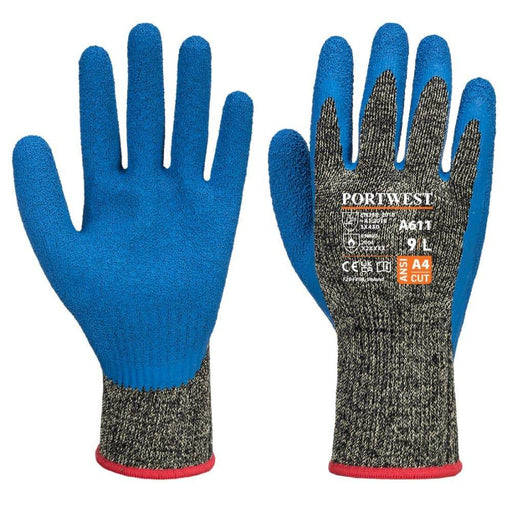 Portwest A611 Aramid HR Cut Latex Glove - CUT GLOVES