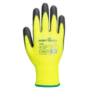 Portwest A625 Vis-Tex Cut Resistant PU Gloves - CUT GLOVES