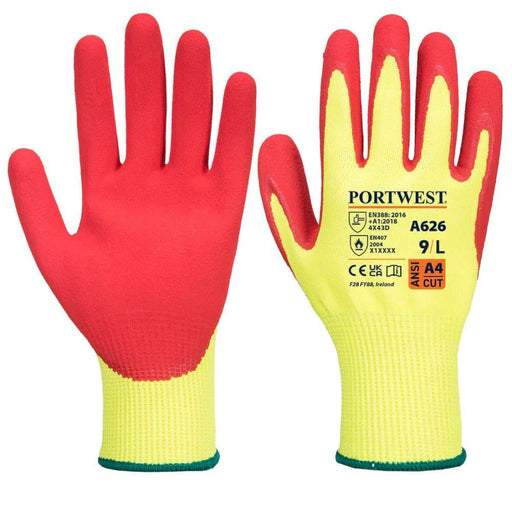 Portwest A626 Vis-Tex HR Cut Glove - Nitrile - CUT GLOVES