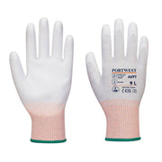 Portwest A697 LR13 ESD PU Palm Gloves (Pk12) - ESD GLOVES