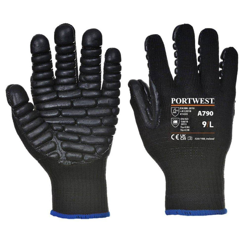 Portwest A790 Anti Vibration Gloves - IMPACT GLOVES