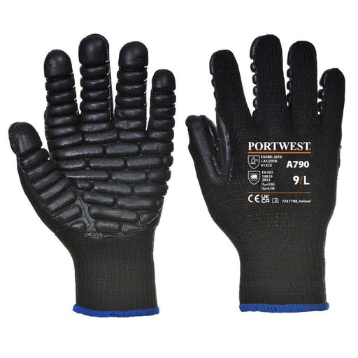 Portwest A790 Anti Vibration Gloves - IMPACT GLOVES