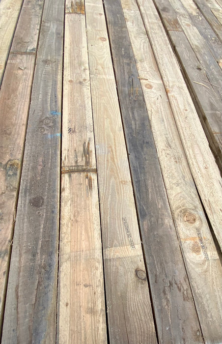 Bulk Buy Pack Of 50 x Heat Treated Larch Rustic Planks - 3m x 115mm x 20mm (4x1) 💥£195 Inc Vat💥 Perfect For DIY Wood Making sheds, decking, cladding, fencing, animal pens and so much more.