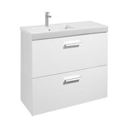 Prisma 600mm 2 Drawer Bathroom Vanity Unit - All Colours - Bathrooms