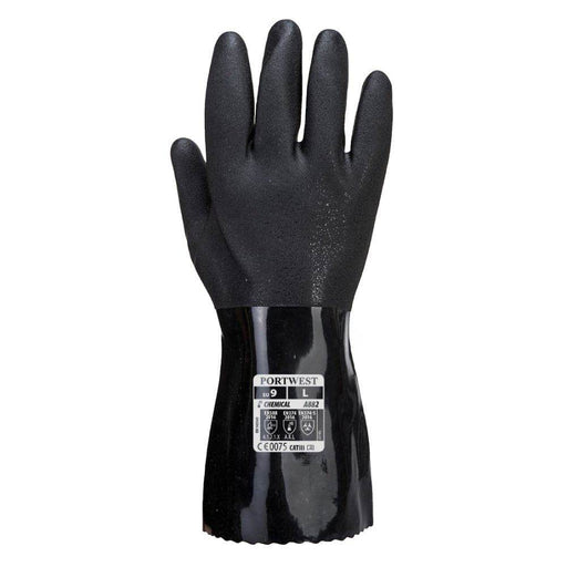 Portwest A882 ESD PVC Chemical Gauntlet Gloves - ESD GLOVES