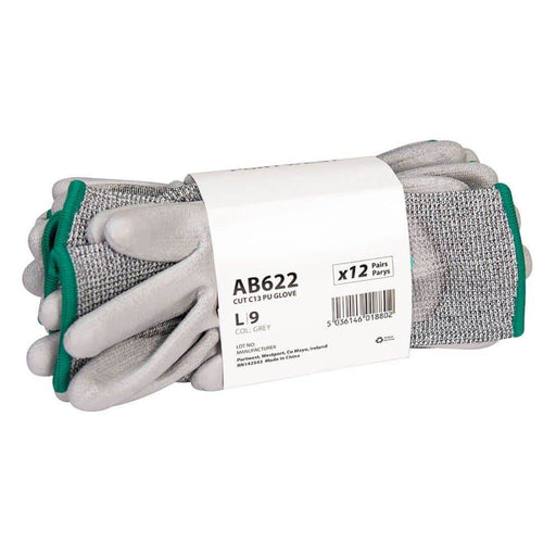 Portwest AB622 Cut C13 PU Essential Multipack (Pk12) - CUT GLOVES