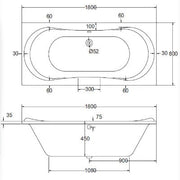 Comet 10 Jet Whirlpool Bath - Bathrooms