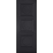 Antwerp Black Primed 3 Panel Interior Fire Door FD30 - 1981mm x 686mm -