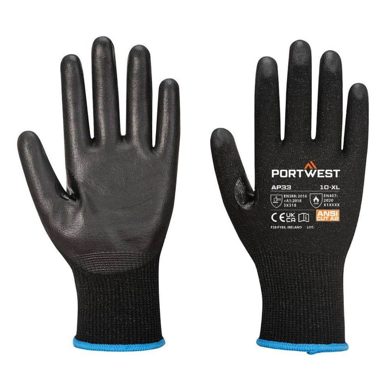 Portwest AP33 LR15 PU Touchscreen Glove (Pk12) - GENERAL HANDLING GLOVES