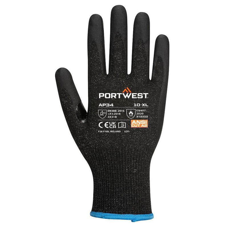 Portwest AP34 LR15 Nitrile Foam Touchscreen Glove (Pk12) - Business & Industrial > Medical > Medical Supplies > Disposable Gloves GENERAL HANDLING GLOVES