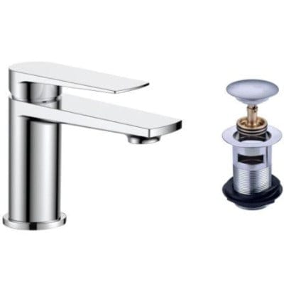 Pezzo Series Chrome Basin Mixer (inc Waste) - Bathrooms