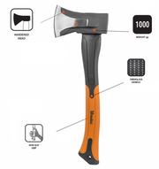 Fiberglass Splitting Axe 1000g - Hardware > Tools > Axes Garden tools & Accesories