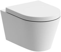 Adonis Rimless Wall Hung WC & Soft Close Seat -