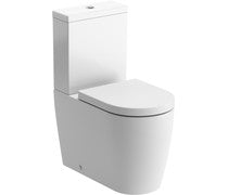 Adonis Rimless Close Coupled Fully Shrouded WC & Soft Close Seat -