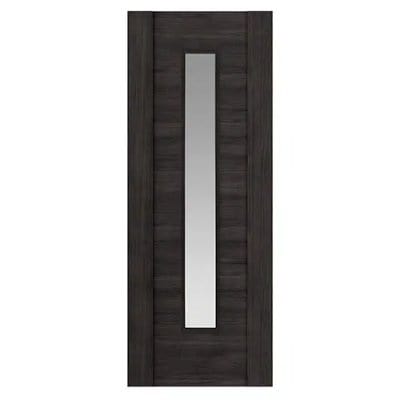 Alabama Cinza Wood Effect Laminate Glazed Internal Door - All Sizes - Doors