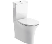 Andreas Rimless Close Coupled Fully Shrouded WC & Soft Close Seat -