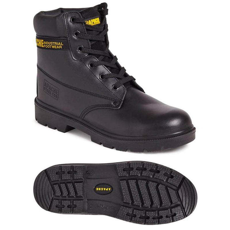 Apache AP300 Leather Workwear Work Shoe Boot Steel Toe Cap - SAFETY BOOTS