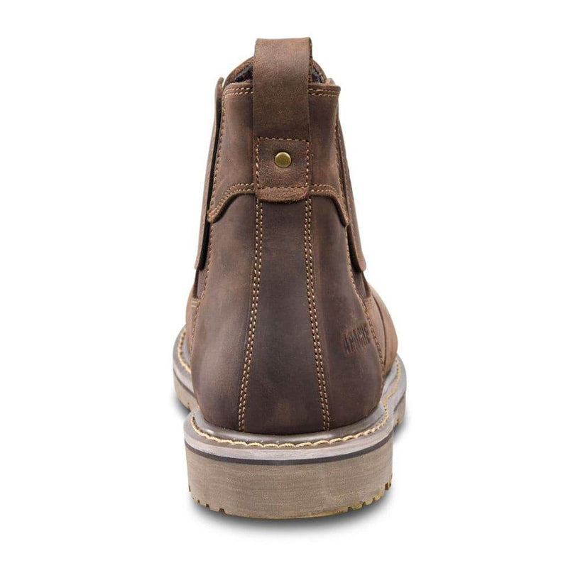 Apache Crater Brown Crazy Horse Leather Dealer Work Boot - SAFETY DEALER BOOTS