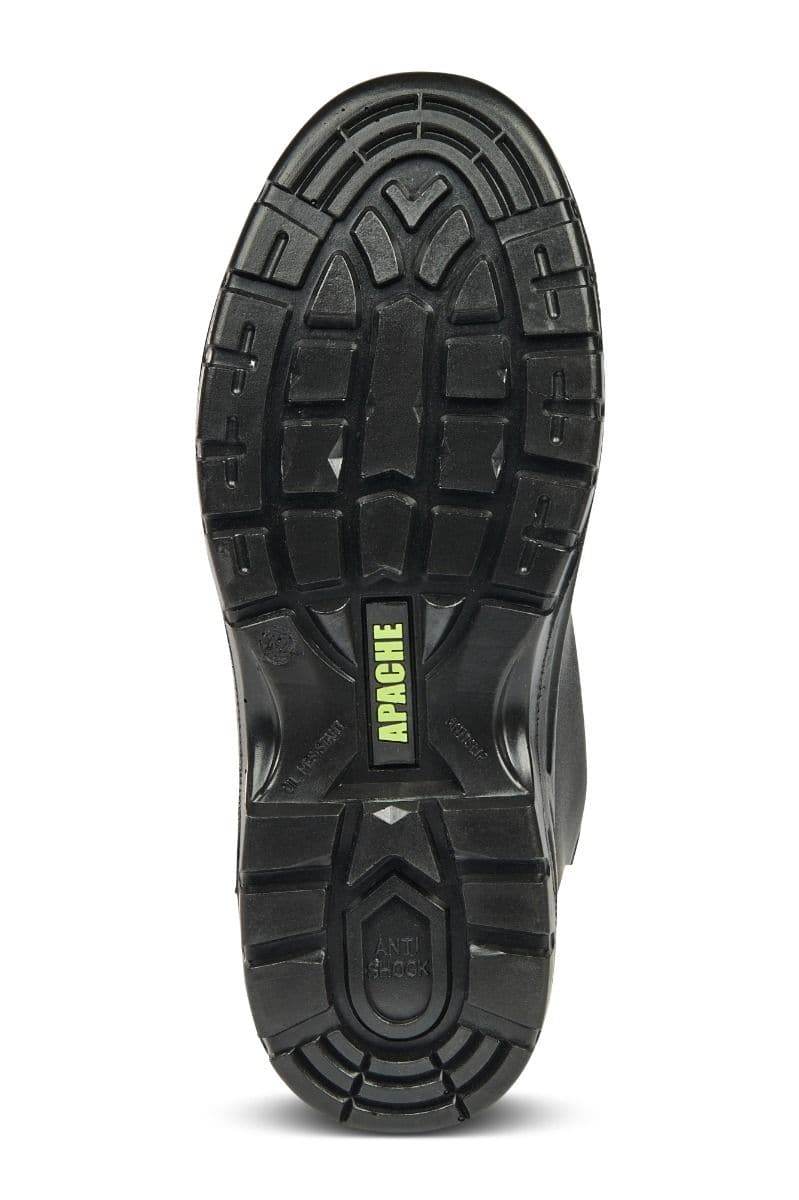 Apache Jupiter Black Mid-Cut Safety Work Boot - SAFETY BOOTS