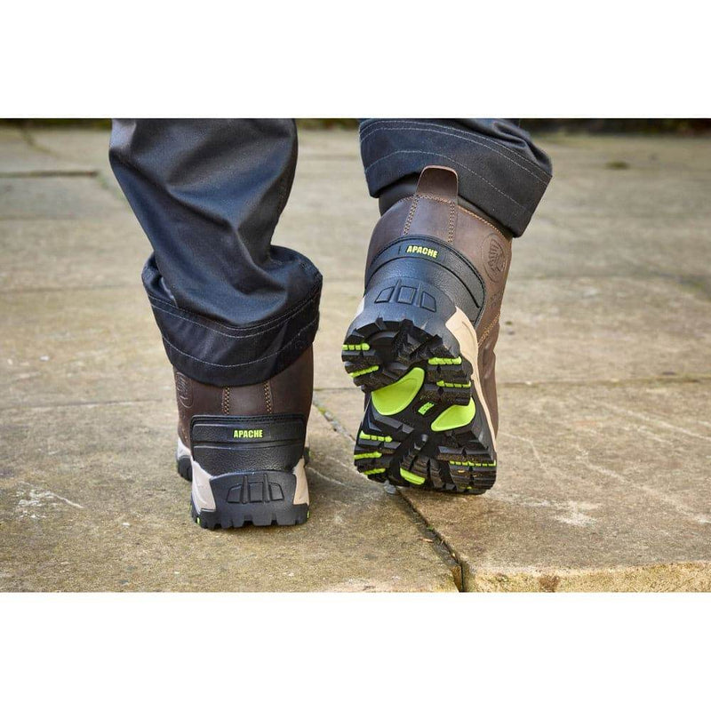 Apache Neptune Brown Non- Metallic Waterproof Safety Work Boot - SAFETY BOOTS