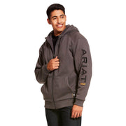 Ariat P17780 Rebar All-Weather Full Zip Work Hoodie Sweatshirt - HOODIES