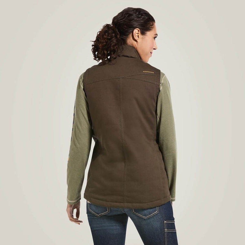 Ariat P20335 Women's Rebar DuraCanvas Insulated Vest - WOMENS JACKETS