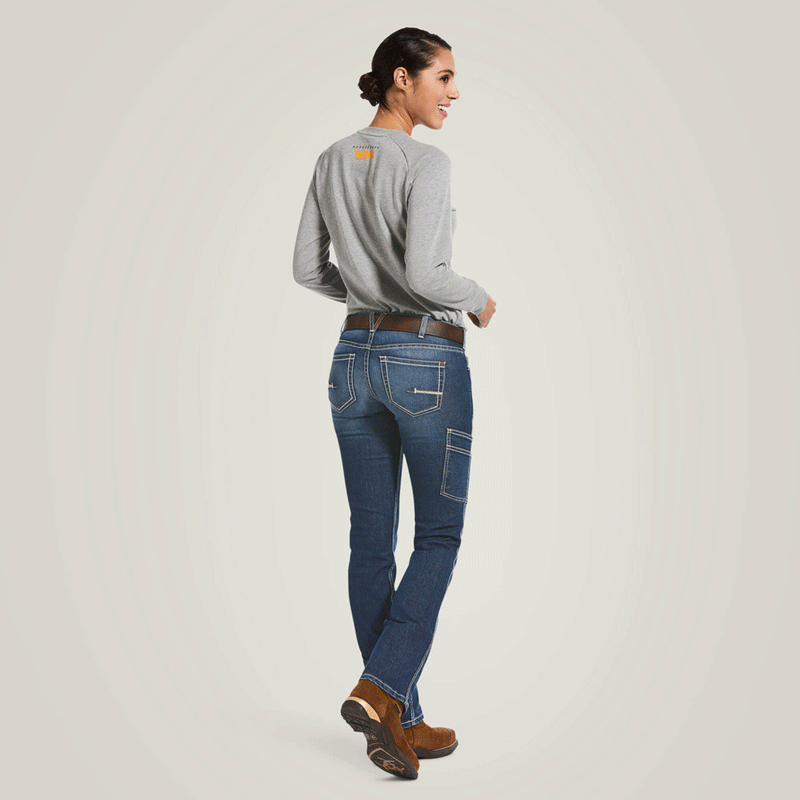 Ariat P21909 Womens Rebar DuraStretch Riveter Straight Leg Jean - WOMENS TROUSERS