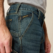 Ariat P24234 Mens Rebar M7 Slim DuraStretch Workhorse McCoy Blue Straight Leg Work Jeans Sizes 28-42 Inch Waist Workwear