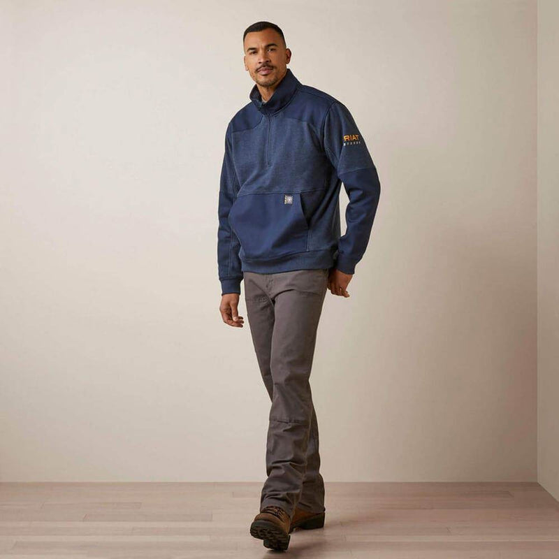 Ariat P27817 Rebar Workman Duracanvas 1/4 Zip Sweatshirt - SWEATSHIRTS