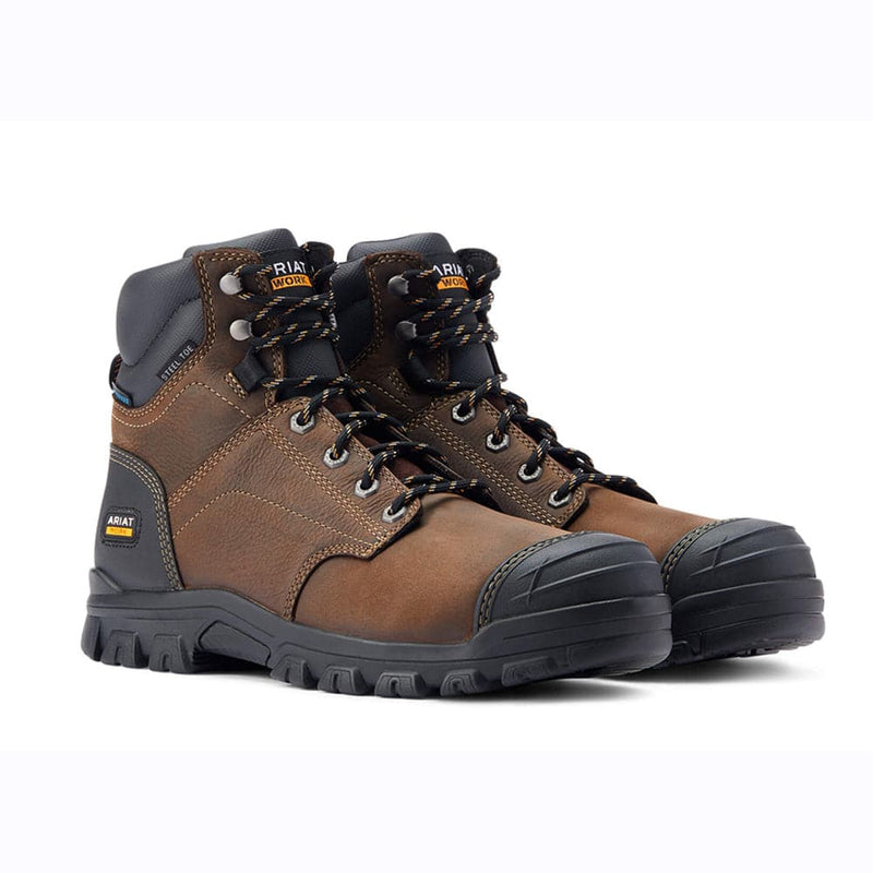 Ariat Treadfast 6" Waterproof Steel Toe Work Safety Boot - Business & Industrial SAFETY BOOTS