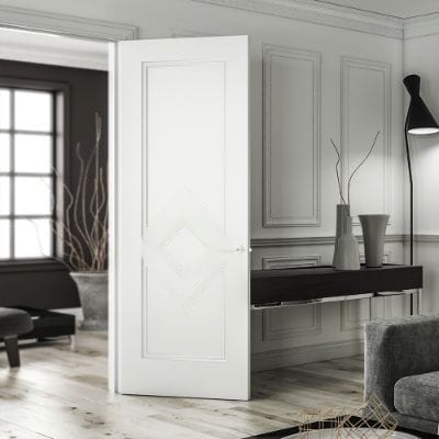 Ascot White Primed Internal Door - All Sizes - Doors
