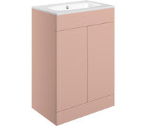 Athena 615mm Floor Standing 2 Door Basin Unit & Basin -