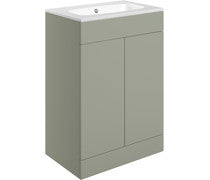 Athena 615mm Floor Standing 2 Door Basin Unit & Basin -